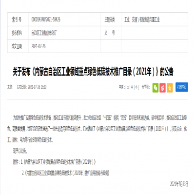 “新型節(jié)水裝置及監(jiān)測技術(shù)”列入自治區(qū)工業(yè)領(lǐng)域重點綠色低碳技術(shù)推廣目錄